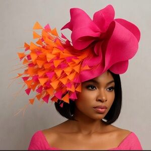 Kentucky Derby Fascinator Hat. Hand made piece.